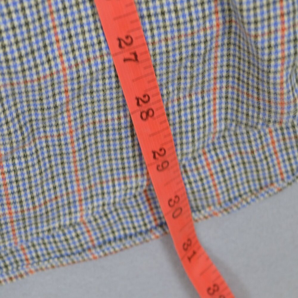 π§’ Tommy Hilfiger Crest Logo Plaid Button Down Shirt Menβs L Preppy - Picture 10 of 10